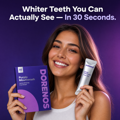 Purple Mouthwash for a long lasting fresh breath & visibly whiter teeth