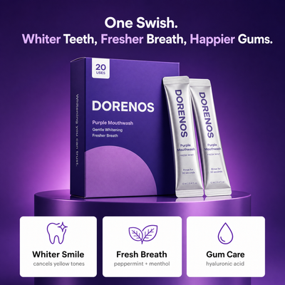 Purple Mouthwash for a long lasting fresh breath & visibly whiter teeth
