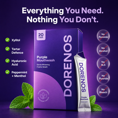 Purple Mouthwash for a long lasting fresh breath & visibly whiter teeth